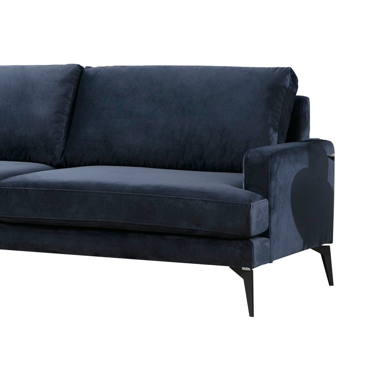 Quito Hörn (283-180 x 90 x 88 cm) Hörnsoffa Marinblå, Vänster