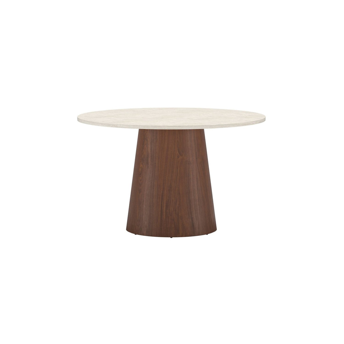 Lanzo Runt matbord Beige, Brun, MDF