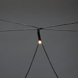 Nät Frostad LED Svart kabel 24V/IP44 Ljusslinga Ute 3x3m, Amber