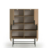 Edinburgh (100 x 128 x 40 cm) Sideboard Naturlig ek svart