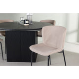 Matilda, Modesto Rund matgrupp Beige,Svart, Svart, ⌀130