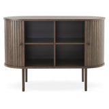 Slide Sideboard Brunlackad Ek, 110 cm