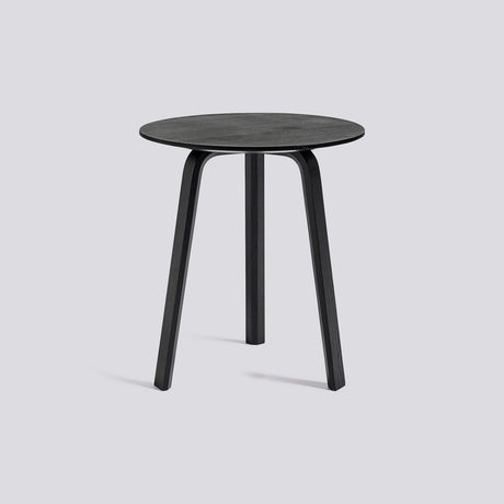 Bella Ø45 × H49 cm Soffbord Black – ek med vattenbaserad lack