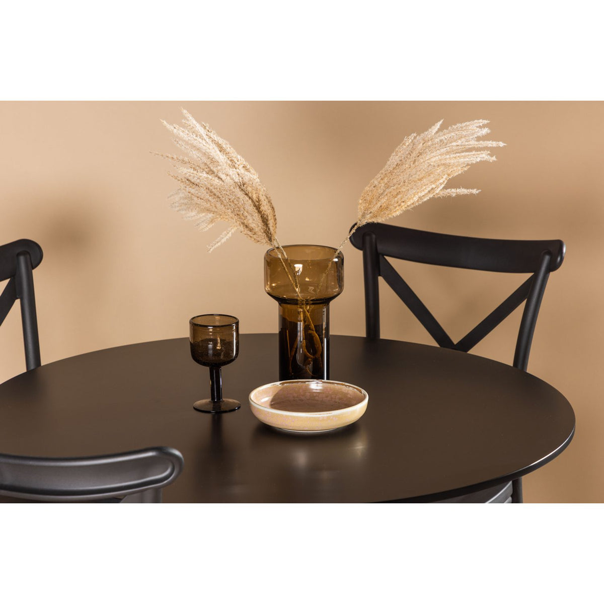 Glade, Crosett Rund matgrupp Svart, Svart, ⌀100