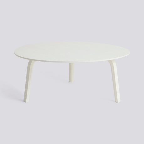 Bella Ø80 × H32 cm Soffbord White – ek med vattenbaserad lack