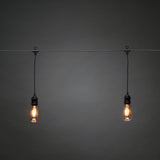 E27 10 Amber Utbytbara LED Svart kabel Dimmer Ljusslinga Ute