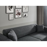 Astana 3-sits (222 x 90 x 80 cm) 3-sits bäddsoffa Ljusgrå