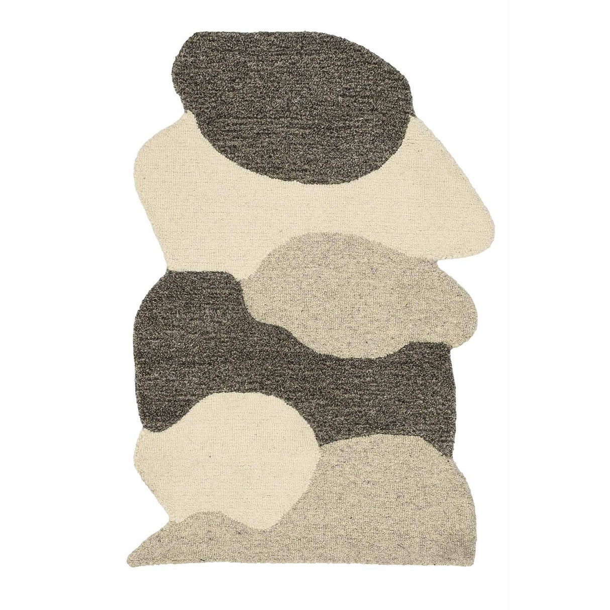 Yrsa Brun/Grå Tuftad Matta 160x230 cm