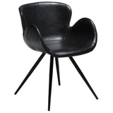 Gaia Stol Vintage Black Art.Leather, Black