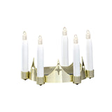 Luciakrona 5 LED Guldfärgad Luciabelysing