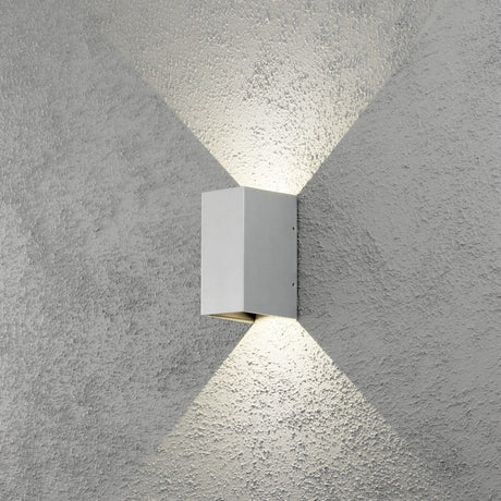 Cremona HP-LED 2x3W 17 cm Vägglampa Ute Grå