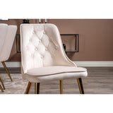 Estelle, Velvet Deluxe Rektangulär matgrupp Beige