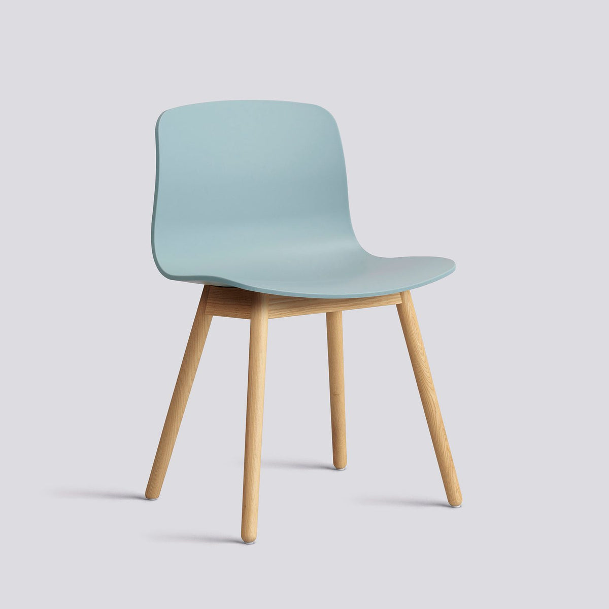 AAC 12 Stol Dusty blue 2.0, massiv ek med vattenbaserad lack