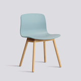 AAC 12 Stol Dusty blue 2.0, massiv ek med vattenbaserad lack