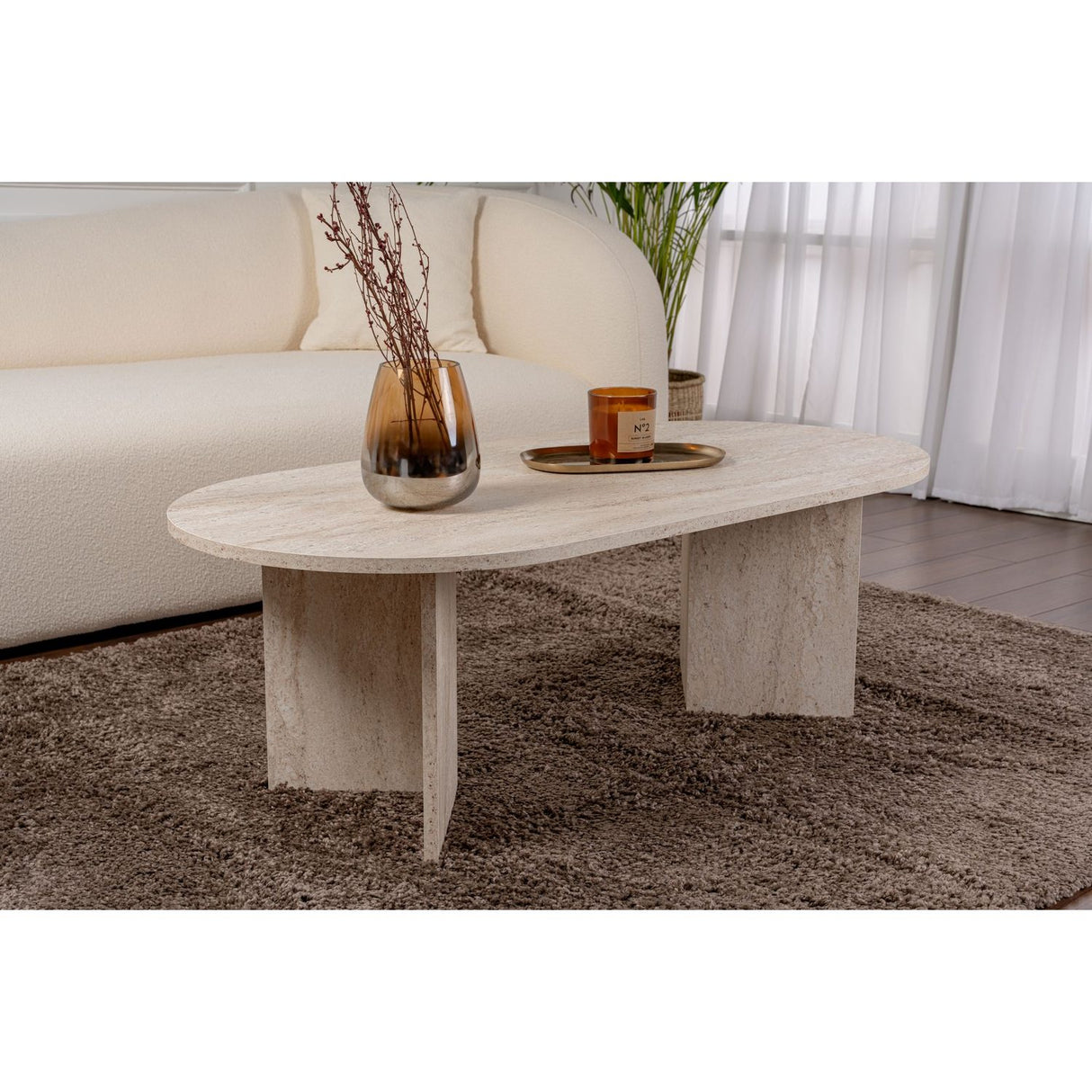 Trentino Soffbord Travertine