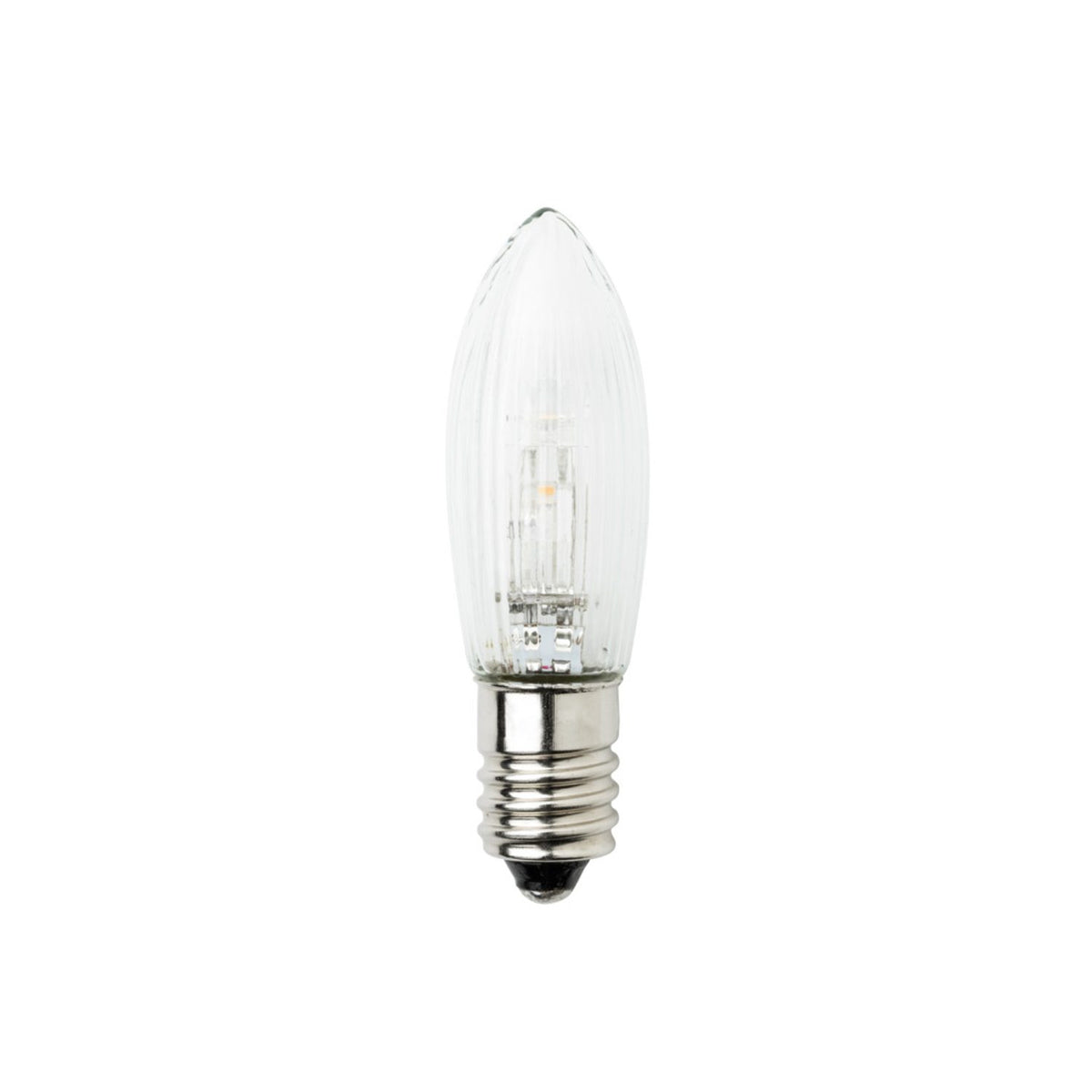 E10 DC LED Varmvit Inne 6V 0,2W 3-pack Reservlampa Inne