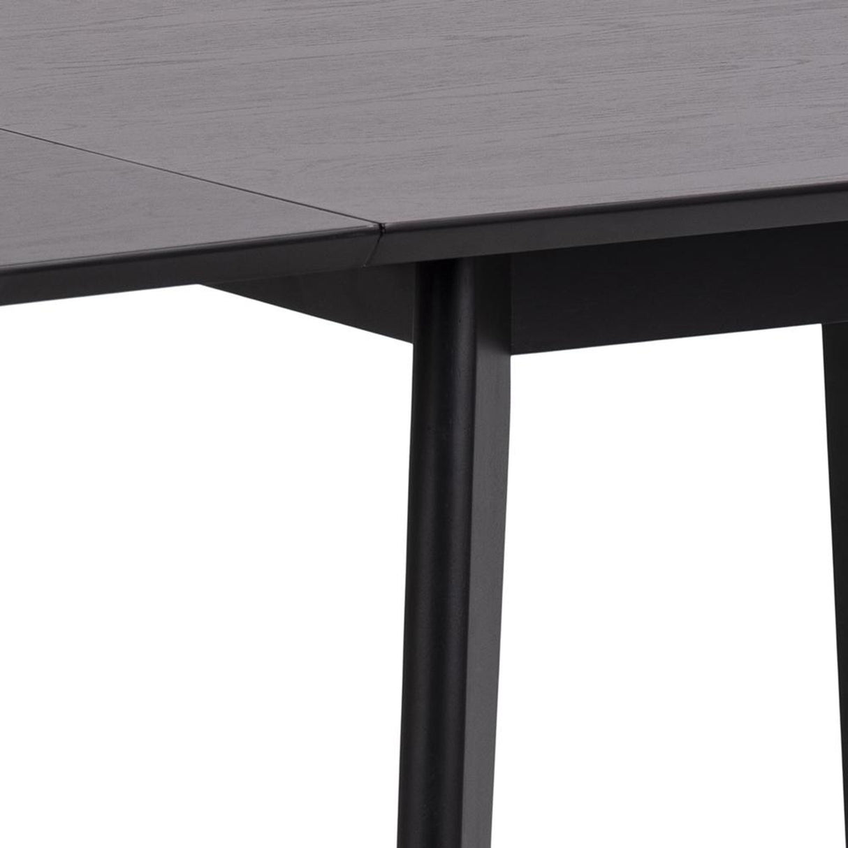 Roxby Matbord 80/120x76x80 cm Svart