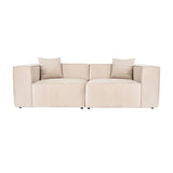 Tbilisi 2-sits (220 x 108 x 65 cm) 2-sitssoffa Kräm