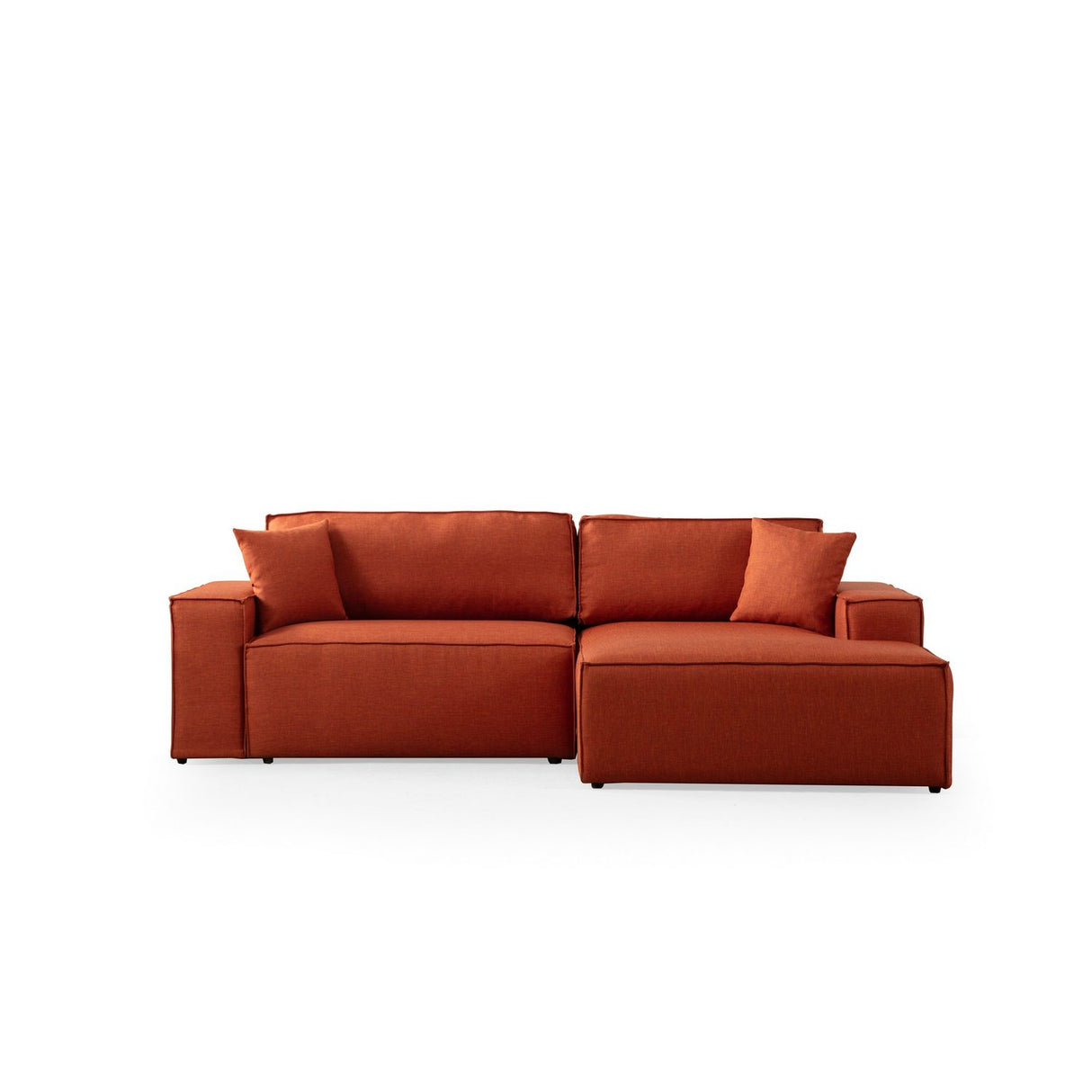 Nouméa Corner (260 x 78 x 170 cm) Hörnsoffbädd Orange, Höger