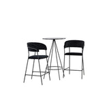 Bistro, Lui Rund matgrupp Svart, Svart, ⌀60