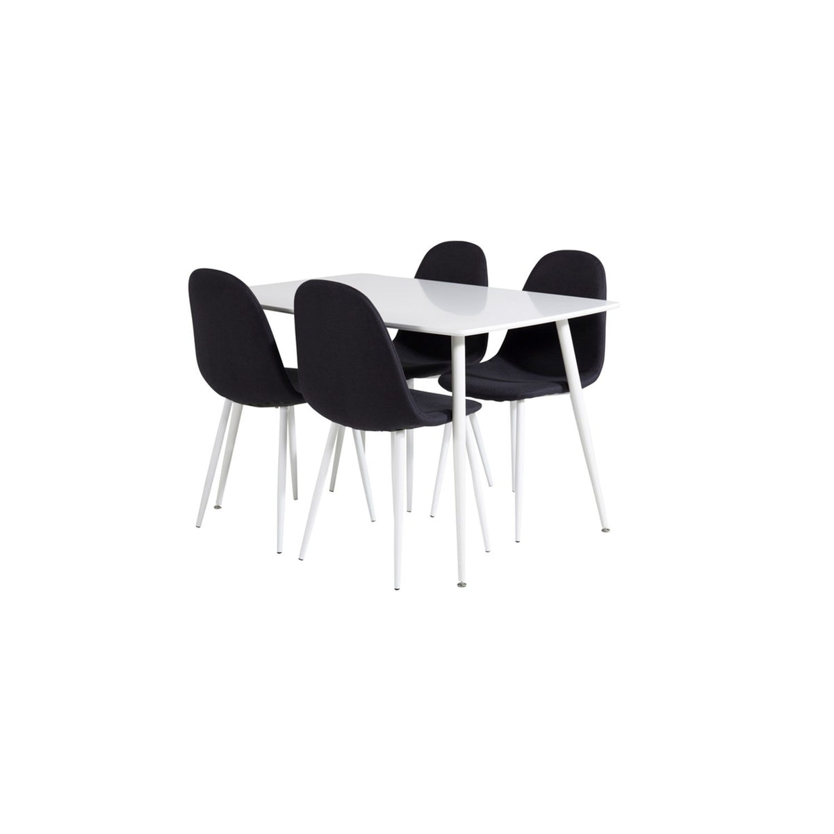 Polar, Polar Rektangulär matgrupp Svart, vit, Vit, 120 x 75