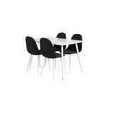 Polar, Polar Rektangulär matgrupp Svart, vit, Vit, 120 x 75