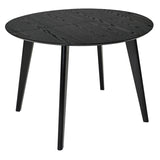 Sagene Matbord Svartlackad Ekfaner, 110 cm
