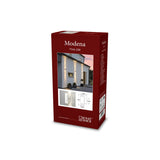 Modena GU10 Dubbel Transparent Vägglampa Ute Vit, 30 cm