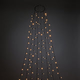 Frost Amber LED Svart kabel Julgransbelysning 240 cm
