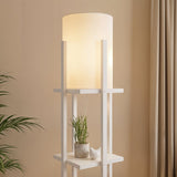 Dakar (21 x 21 cm) Golvlampa Vit Natur