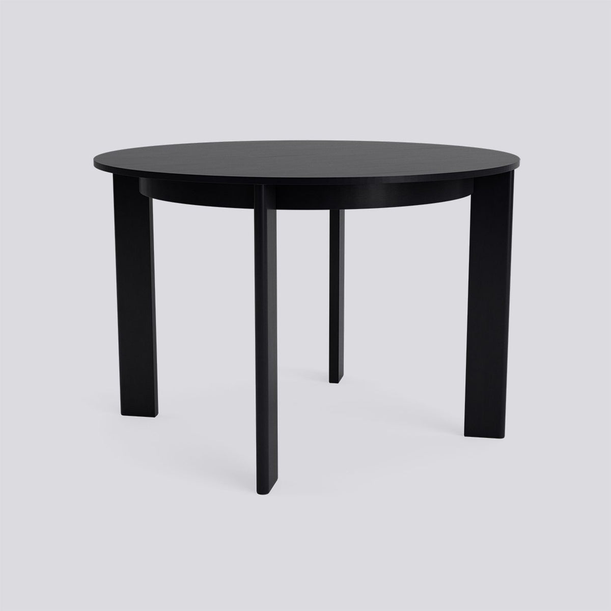 Chisel 25 runt Ø110 × H74 cm Matbord Black – lackerad ekfaner, Black – lackerad ek