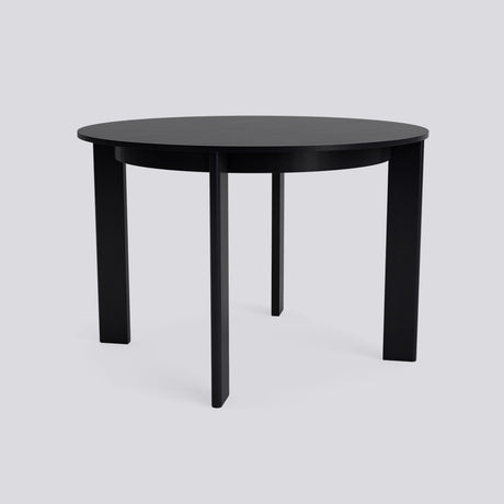 Chisel 25 runt Ø110 × H74 cm Matbord Black – lackerad ekfaner, Black – lackerad ek