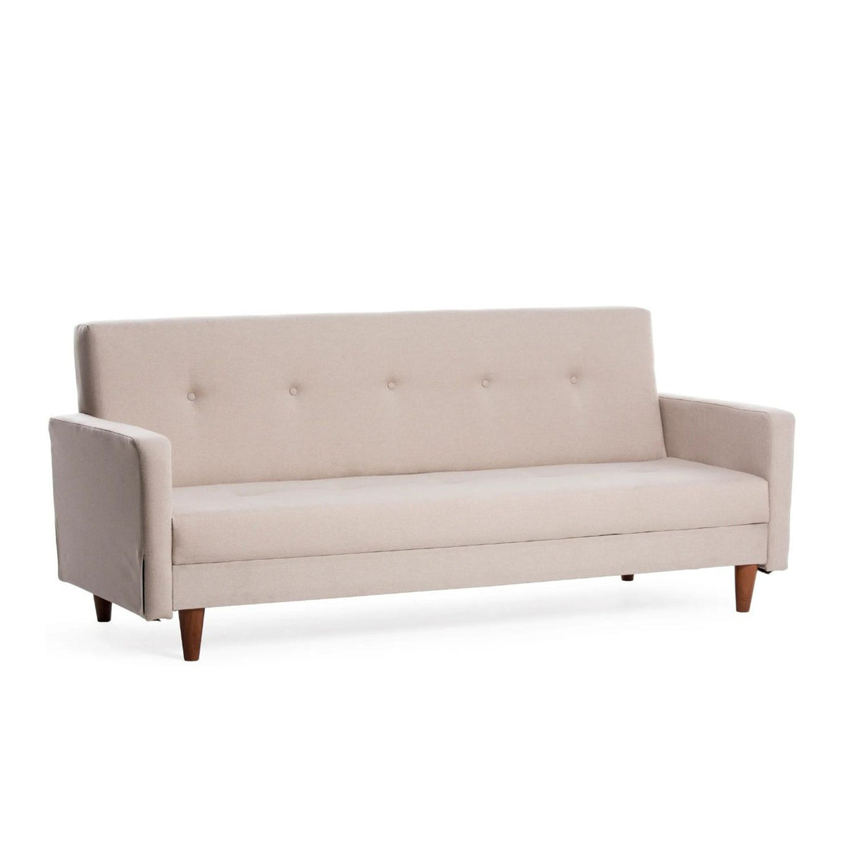 Manila (200 x 83 x 75 cm) Creme 3-sits bäddsoffa