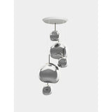 Melt Large Rund Pendelsystem LED Silver