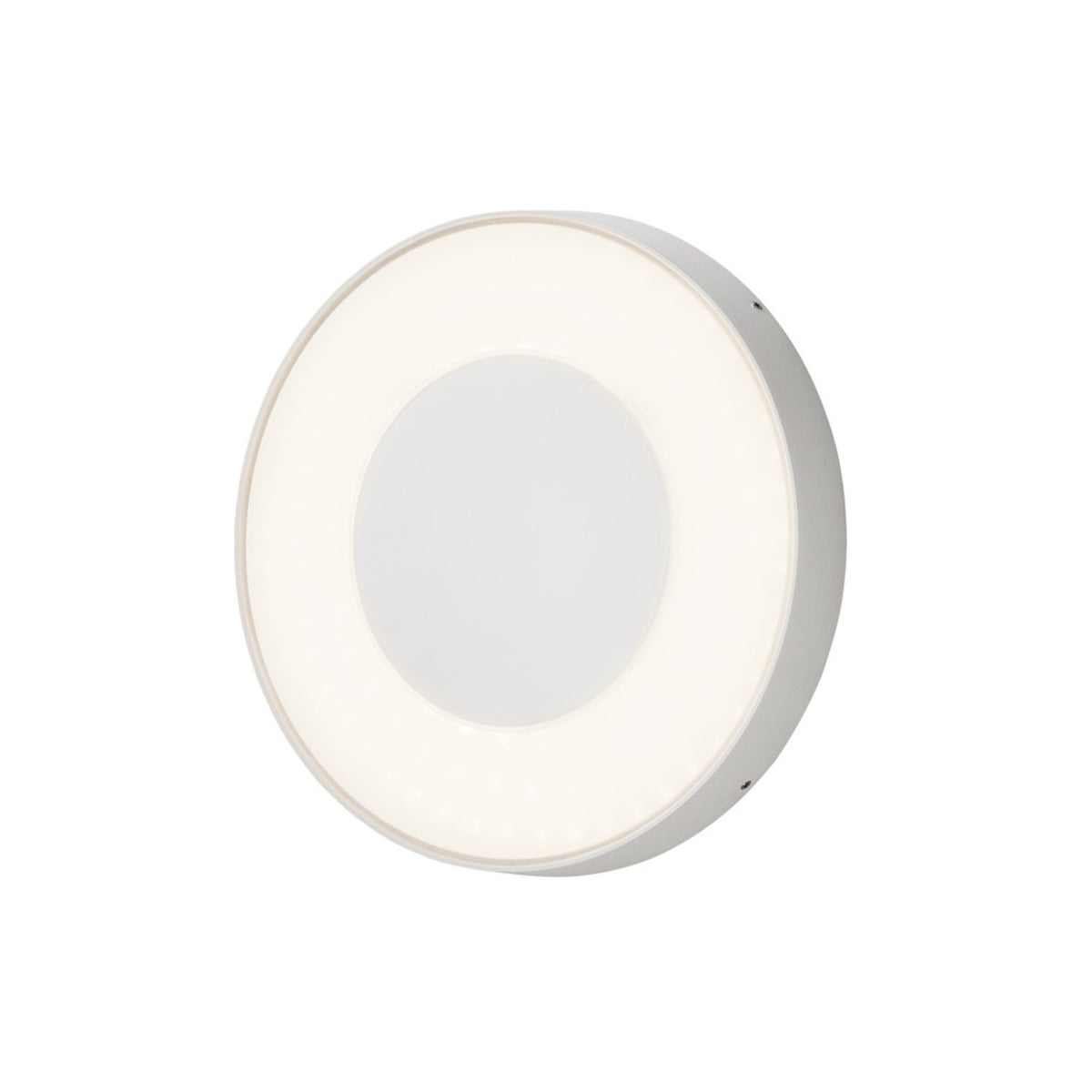 Carrara Rund HP-LED 25W Vit Vägglampa Ute