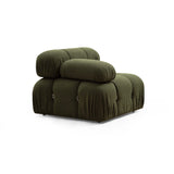 Vienna Beige L1-O1-1R-PUF (288 x 95 x 75 cm) Hörnsoffa Grön