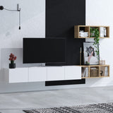 TV-bänk Serie 1 (215 x 25 x 32 cm) Vit ek TV-bänk
