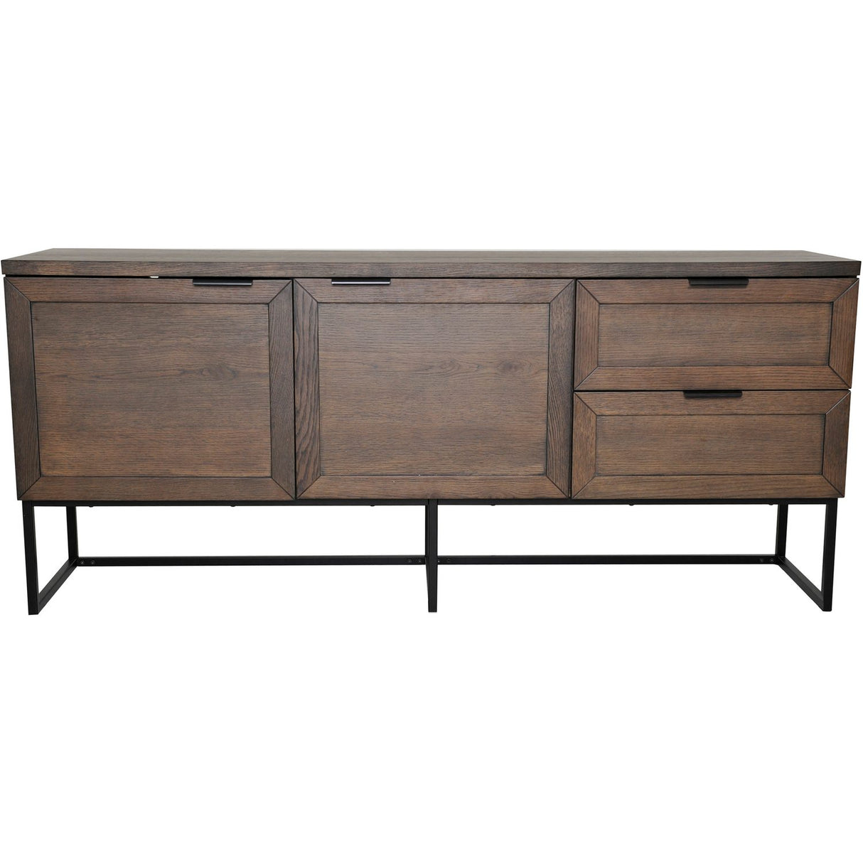 Zion Sideboard Oljad Brun Ekfaner