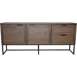 Zion Sideboard Oljad Brun Ekfaner