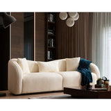 Tbilisi (236 x 76 x 91 cm) Creme 3-sitssoffa