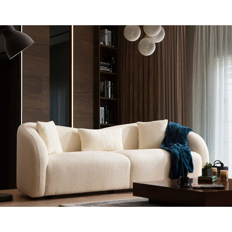 Tbilisi (236 x 76 x 91 cm) Creme 3-sitssoffa