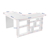 Ostia Skrivbord Vit Atlantic Pine