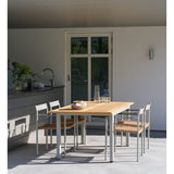 Lyon Utebord 252x92 cm Light Grey/ Teak