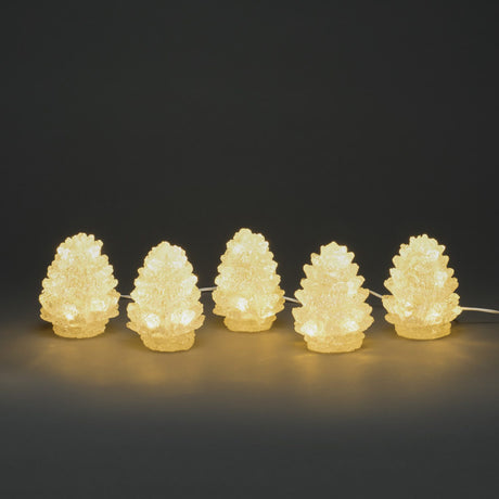 Kottar akryl 5st 40 LED Ljusdekoration Ute