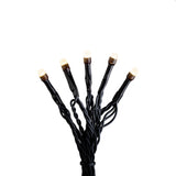 LED Frostad topp svart kabel Ljusslinga Ute 80 Lampor (12.64m), Amber
