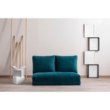 Malabo (32 x 127 x 120 cm) 2-sits bäddsoffa Petroleumgrön