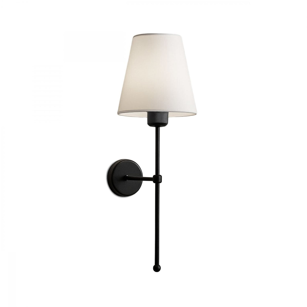 Bolt (H 50 cm) Vägglampa Kräm svart