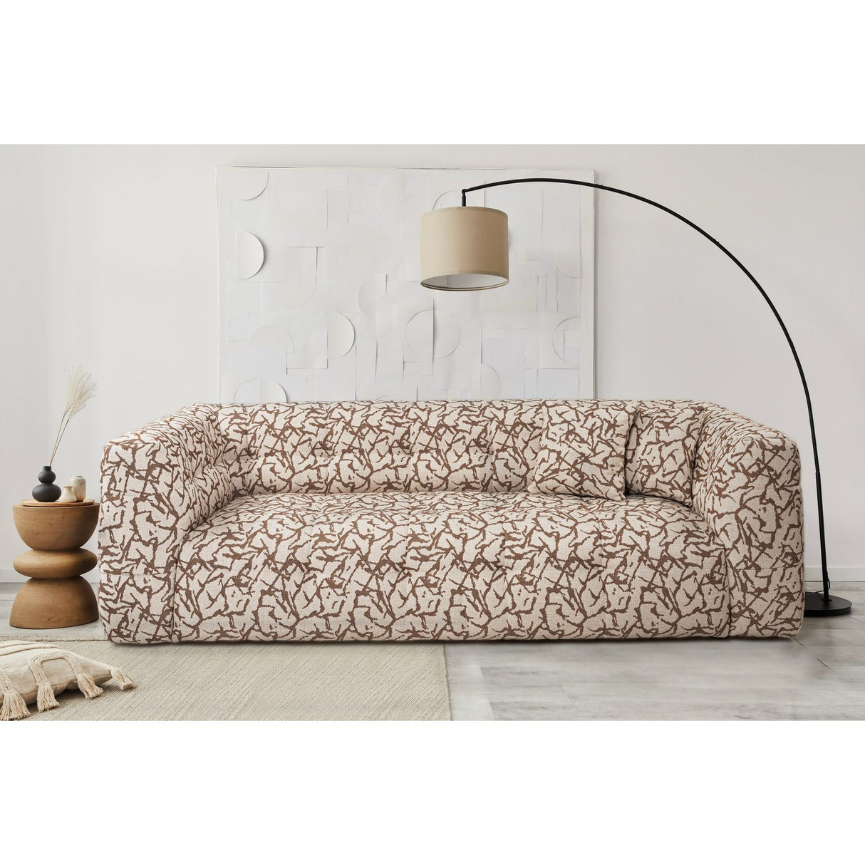 Bamako (235 x 100 x 72 cm) 3-sitssoffa Tan