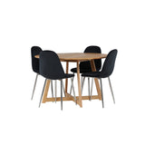 Yakidon, Polar Rund matgrupp Svart,Silver, Brun, ⌀120