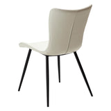 Medusa Stol Bone White Art.Leather, Black